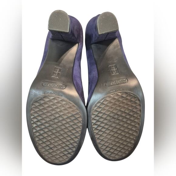 AEROSOLES | Purple Suede Heels | Size 9.5 - Picture 4 of 8